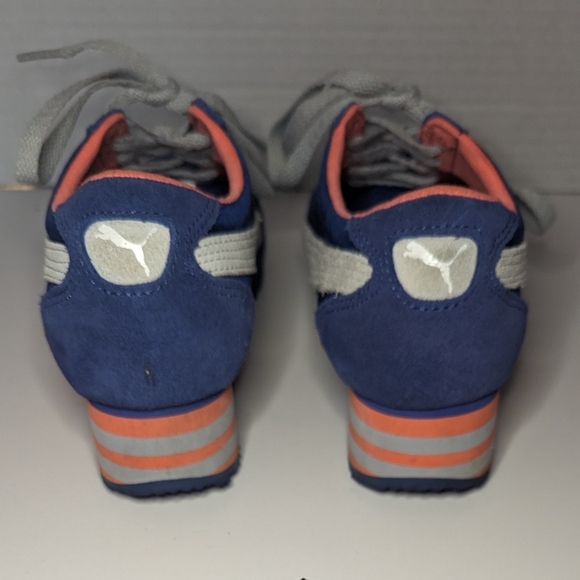 PUMA SHOES CLASSIC WEDGE CAROLINA STRIPE WOMENS US 7 EUR 37.5 - Picture 4 of 8